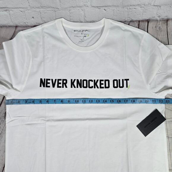 Spiritual Gangster X Kendall Toole "Never Knocked Out" Mens T-Shirt White XL NWT - Picture 8 of 9
